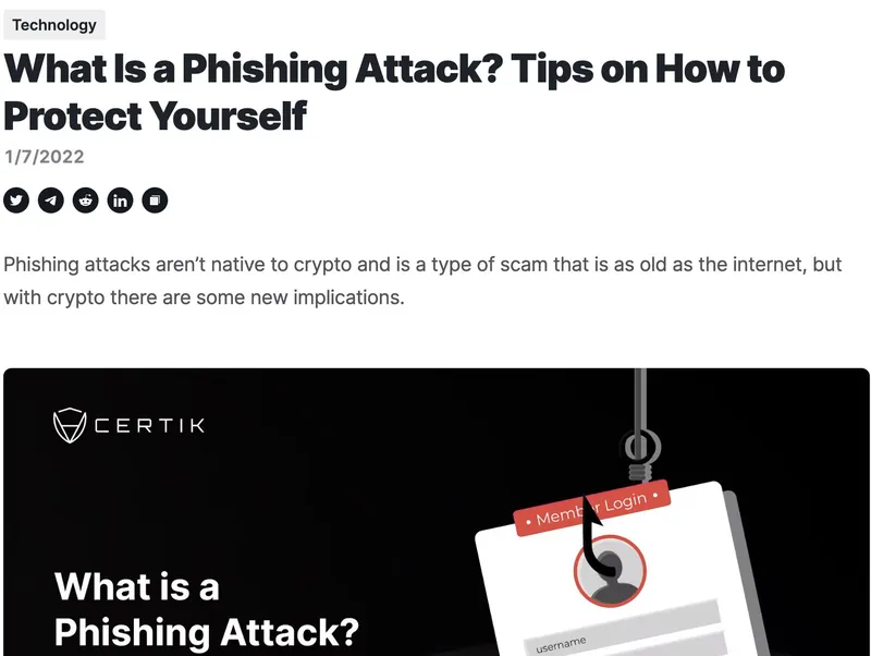 CertiK explainer: What is a phishing attack